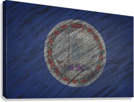 Virginia flag Canvas Print