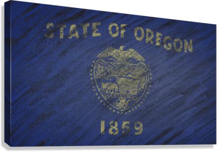 Oregon flag Canvas Print