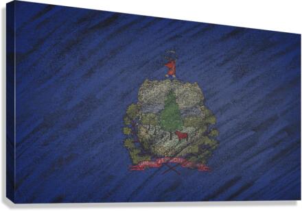 Vermont flag Canvas Print