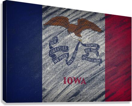 Iowa flag Canvas Print