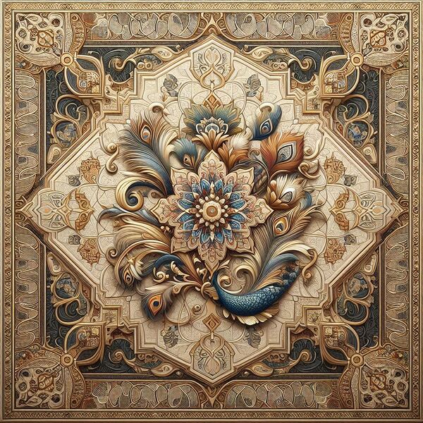 A stunning image of an Arabesque-style Print