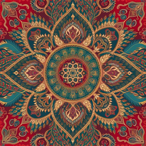 Intricate Traditional Cultural Pattern Design Print