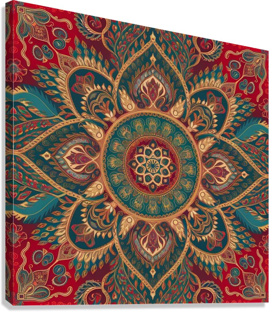 Intricate Traditional Cultural Pattern Design Canvas Print