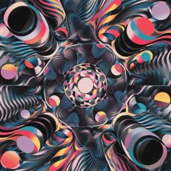 a striking case showcasing a contemporary abstrac