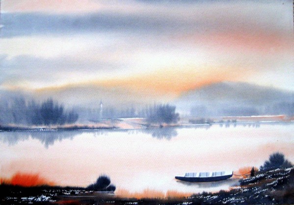 Lake Landscape by David Berkowitz Chicago