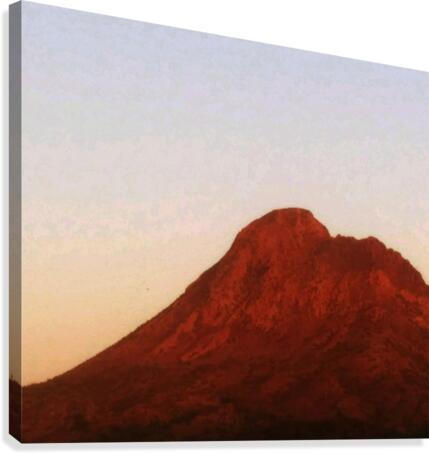 Red mountain side Canvas Print