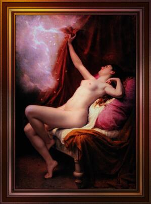 Danae by Alexandre Jacques Chantron