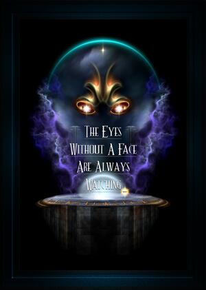 Eyes Without A Face Typography Fractal Art Composition by Xzendor7