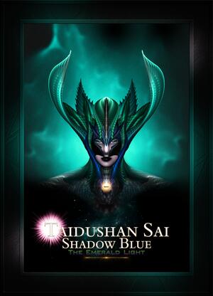 Taidushan Sai Shadow Blue The Emerald Light Fractal Art Portrait Composition