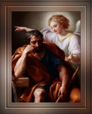 The Dream of St. Joseph by Anton Raphael Mengs Remastered Xzendor7 Classical Fine Art Old Masters Reproductions