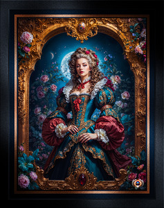Baroque Portrait Of Lady Drusella Volkovinna Gorgeous AI Concept Art by Xzendor7