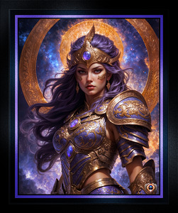 The Ethereal Beauty Of The Cosmic Guardian Lyrianne Thais Gorgeous AI Concept Art by Xzendor7