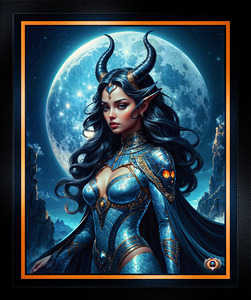 Portrait of The Mystical Beauty Elowen Valemara Mesmerizing AI Concept Art by Xzendor7