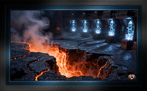 The Volkaroth Volcanic Subterranean Crystalline Sanctum Captivating AI Concept Art by Xzendor7