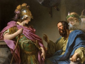 Alcibades being taught by Socrates by Francois-Andre Vincent