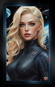 Stellar Explorer Portrait of Alexi Ventici Space Exploration Cadet Mesmerizing AI Concept Art by Xzendor7