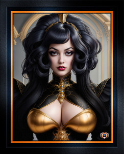 Fantasy Art Portrait Of Regal Beauty Lady Mirielle Diodorus Mesmerizing AI Concept Art by Xzendor7