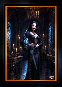 A Stunning Gothic Vision Of The Obsidian Empress Gorgeous AI Concept Art by Xzendor7