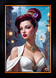 Captivating Portrait Of A Refined Elegant European Woman Striking AI Concept Art by Xzendor7