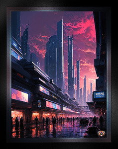 The Cyberpunk Neon Metropolis Of Trelvore Magnificent AI Concept Art by Xzendor7