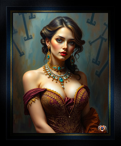 A Study in Light The Exquisite Portrait Of Countess Vivienne Moreau Gorgeous AI Concept Art by Xzendor7