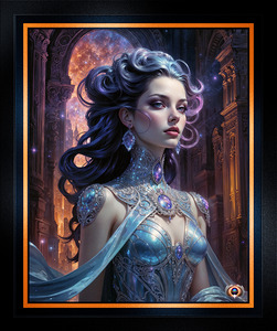 Portrait of Isabella Luminea Under A Moonlit Sky Captivating AI Concept Art by Xzendor7