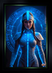 A Telios Guardian Posted At The Ancient Pelious Gateway Gorgeous AI Concept Art by Xzendor7