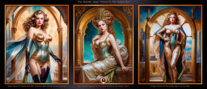 The Majestic Regal Women Of The Golden Era Mesmerizing AI Concept Art by Xzendor7