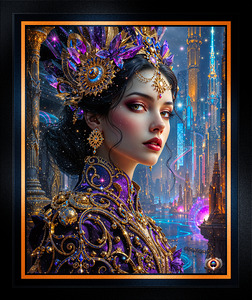 Eira Hana Empress of The Neo-Mesopotamian City Ethelgradis Nova Captivating AI Concept Art by Xzendor7