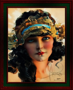 A Lovely Boudoir Bandeau On A 1920s Beauty by Rolf Armstrong Vintage Fine Art Xzendor7 Old Masters Reproductions