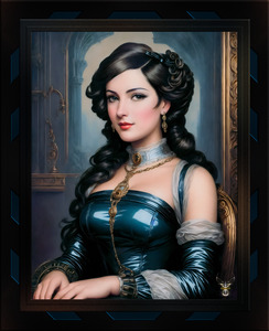 A Renaissance Woman Of The Industrial Age Alluring And Beautiful AI Concept Art by Xzendor7