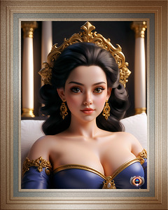 A Young Lady Of Leisure Captivating AI Concept Art Portrait by Xzendor7