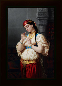 Aimee A Young Egyptian by Emile Vernet-Lecomte Remastered Xzendor7 Classical Fine Art Old Masters Reproductions
