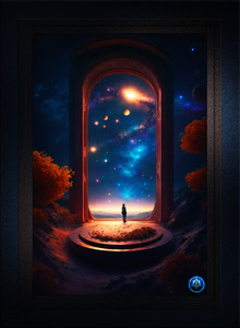 Amidst The Stars We Find Ourselves Captivating AI Concept Art by Xzendor7