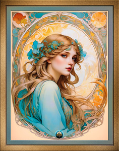 An Enchanted Daydream Of An Art Nouveau Beauty Stunning AI Concept Art by Xzendor7