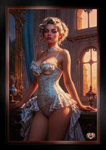 An Enchanting And Elegant Victorian Beauty In A Classic Corset Mesmerizing AI Concept Art by Xzendor7