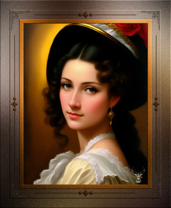 Portrait Of Andrea Heshenburg Enchanting Fantasy AI Concept Art by Xzendor7