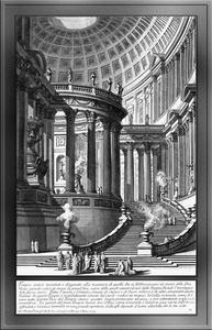Antique Amtic Temple Engraving by Giovanni Battista Piranesi Classical Art Xzendor7 Old Masters Reproductions