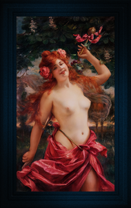 Bacchante by Edouard-Louis Dubufe Remastered Xzendor7 Classical Art Old Masters Reproductions