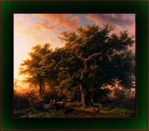 Bosgezicht Forest View by Barend Cornelis Koekkoek Remastered Xzendor7 Classical Fine Art Old Masters Reproductions