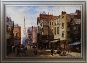 Chester - The Cross Looking Towards Watergate Street by Louise Ingram Rayner Old Masters Classical Art Reproduction