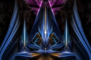 The Citadel Of Light Fractal Art Composition