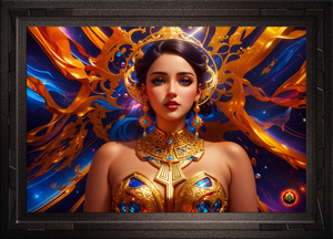 Cosmic Brain Shock Science Fiction Fantasy AI Concept Art Portrait by Xzendor7