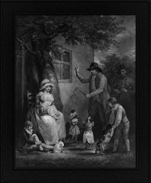 Dancing Dogs Engraving by Thomas Gaugain Classical Fine Art Reproduction