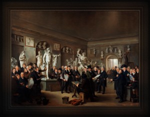 De Beeldenzaal Van De Maatschappij Felix Meritis by Adriaan de Lelie Old Masters Classical Fine Art Reproduction