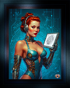Designing My Cyborg Body Captivating AI Concept Art Illustration Portrait by Xzendor7