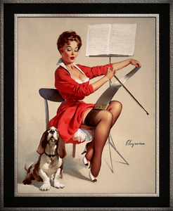 Doggone Good by Gil Elvgren Vintage Pinup Illustration Xzendor7 Old Masters Reproductions