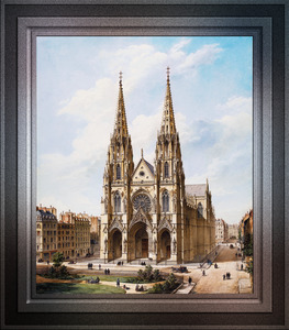 Eglise Sainte-Clotilde a Paris by Max Berthelin Remastered Xzendor7 Classical Fine Art Old Masters Reproductions