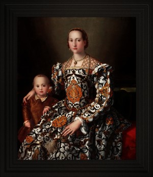 Eleonora of Toledo and Her Son by Agnolo Bronzino Classical Art Old Masters Reproduction