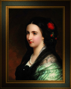 Empress Carlota of Mexico by Hermann Winterhalter Remastered Xzendor7 Classical Fine Art Old Masters Reproductions